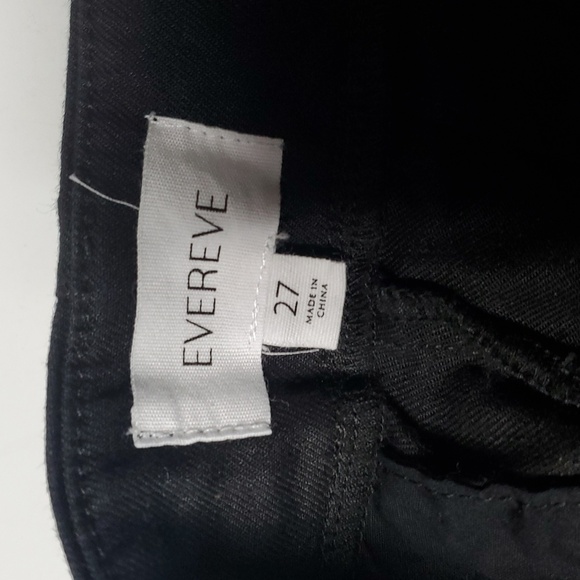 EVEREVE Layla Stretch Linen Skort Size 27 Black Preppy Minimalist Closet Staple - Picture 9 of 14